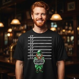 VTG Boston Police Dept Blarney O'Toole Leprechaun Arrest Delta Tee Irish Large